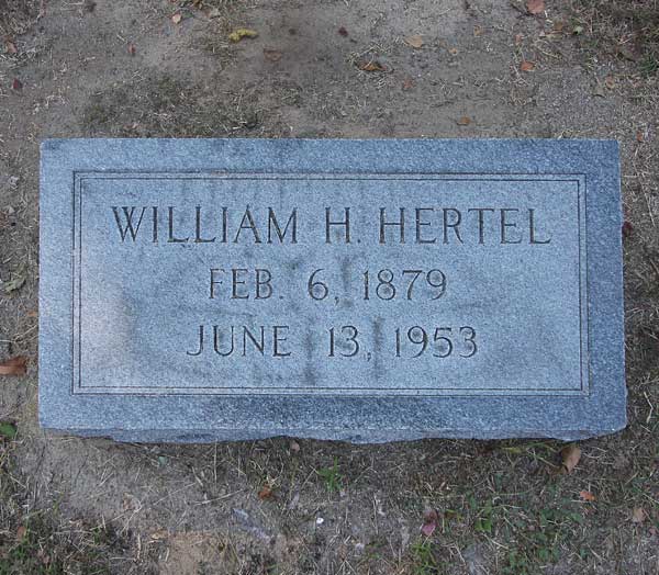 William H. Hertel Gravestone Photo
