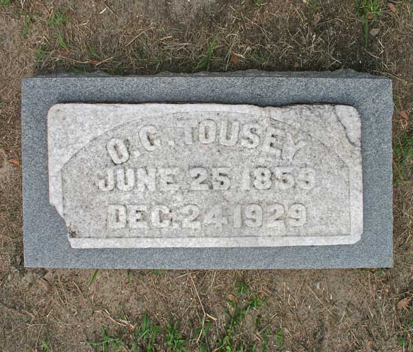 O. C. Tousey Gravestone Photo