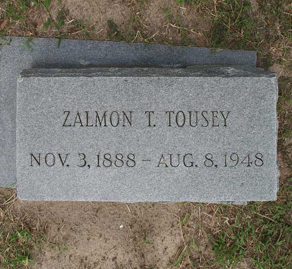 Zalmon T. Tousey Gravestone Photo