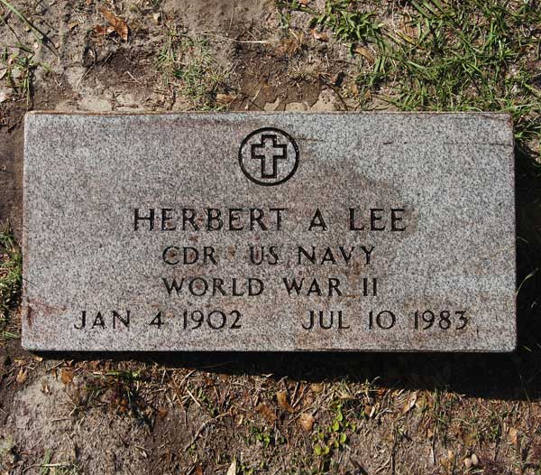 Herbert A Lee Gravestone Photo