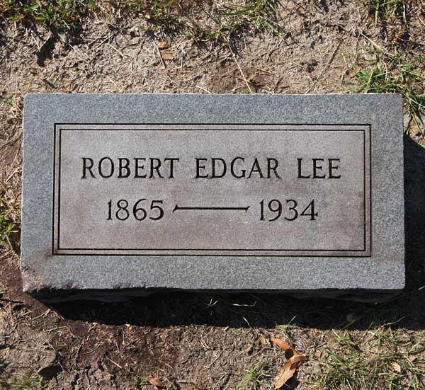 Robert Edgar Lee Gravestone Photo
