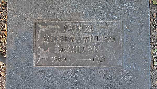 Andrew William McMillan Gravestone Photo