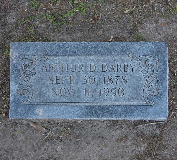 Arthur D. Darby Gravestone Photo