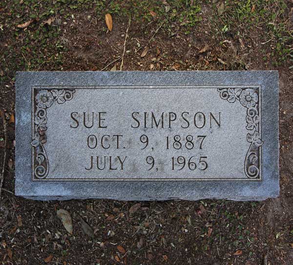 Sue Simpson Gravestone Photo