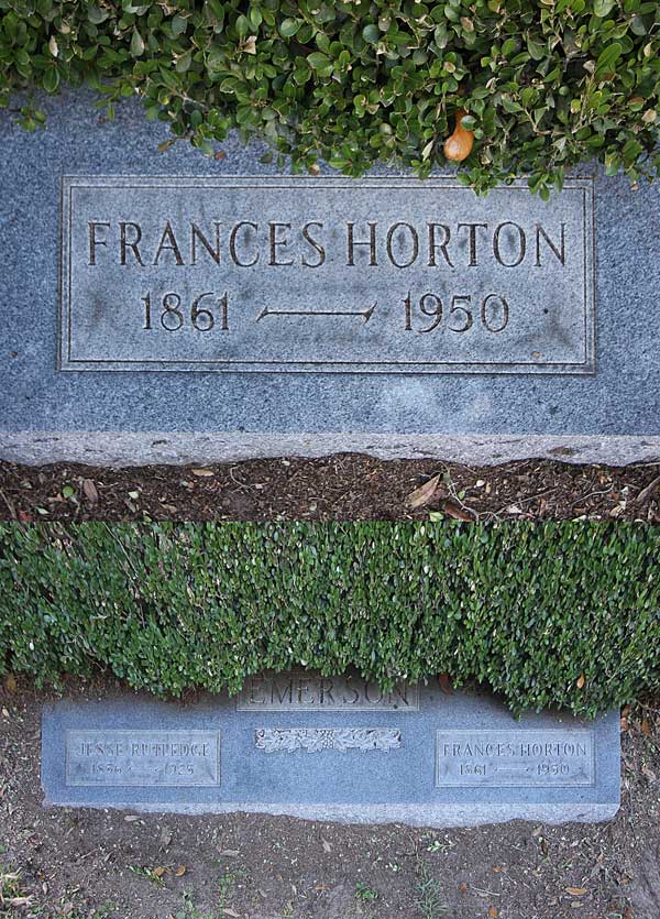 Frances Horton Gravestone Photo