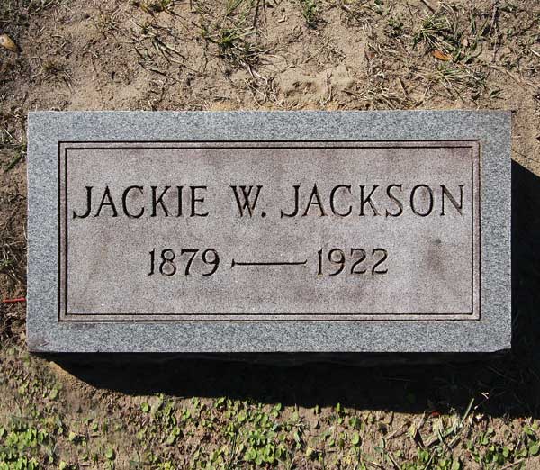 Jackie W. Jackson Gravestone Photo