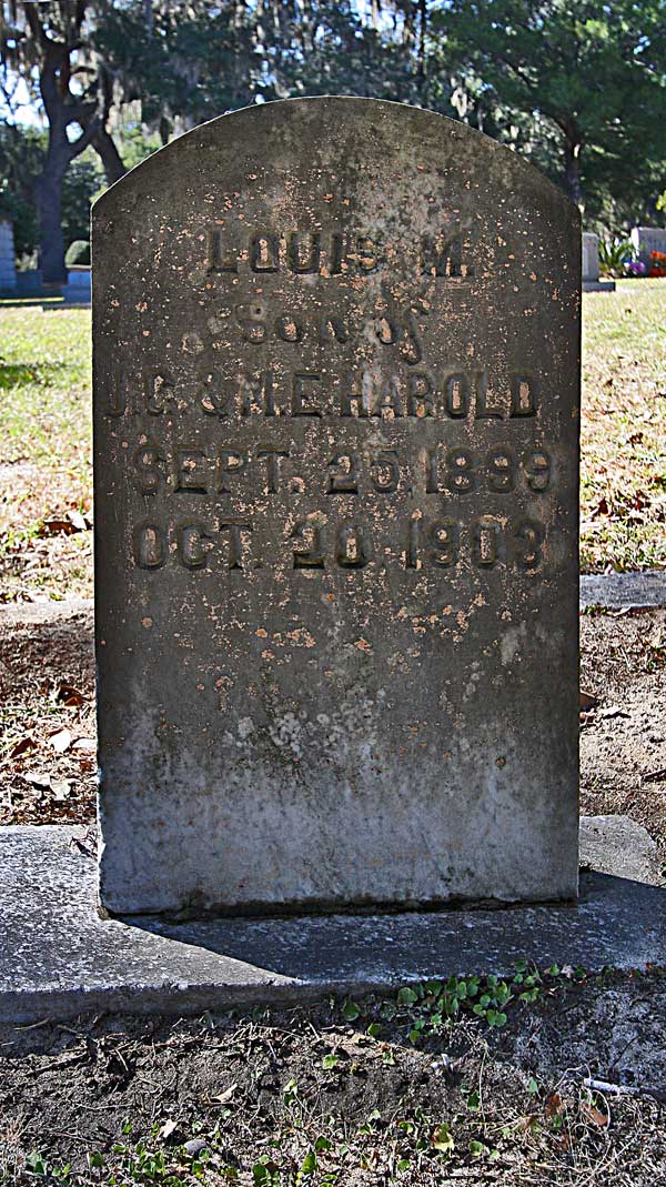 Louis M. Harold Gravestone Photo