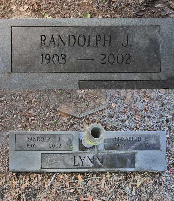 Randolph J. Lynn Gravestone Photo