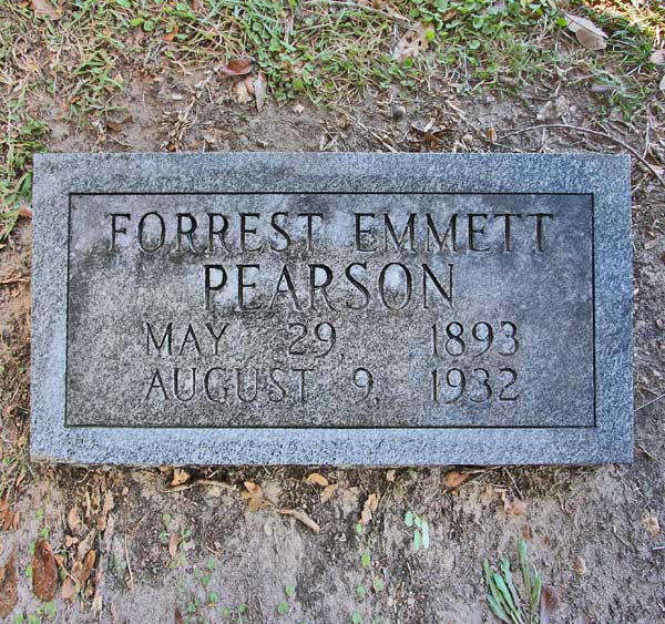 Forrest Emmett Pearson Gravestone Photo
