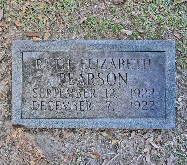  Ruth Elizabeth Pearson Gravestone Photo