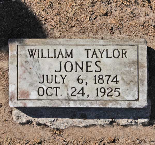 William Taylor Jones Gravestone Photo