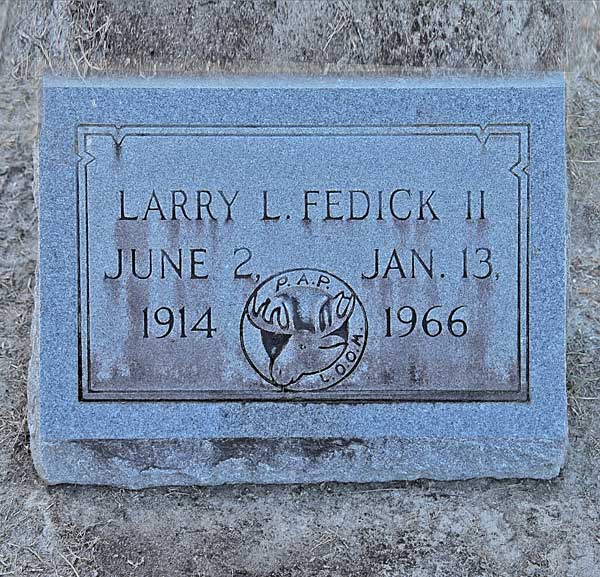 Larry L. Fedick Gravestone Photo