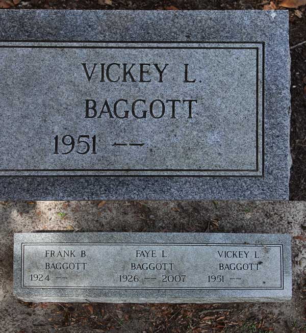 Vickey L. Baggott Gravestone Photo