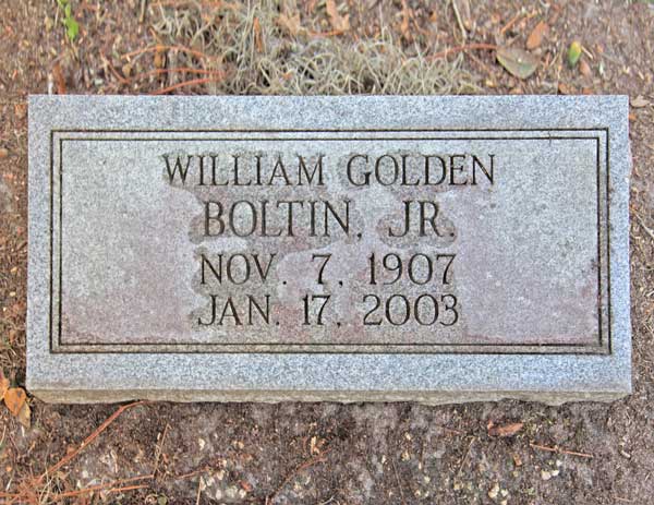William Golden Boltin Gravestone Photo