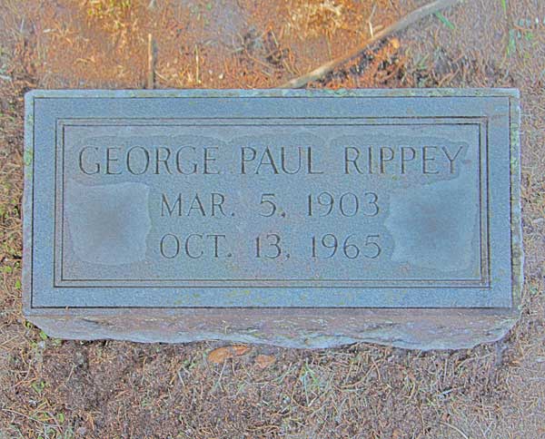 George Paul Rippey Gravestone Photo