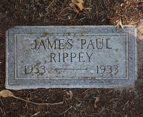 James Paul Rippey Gravestone Photo