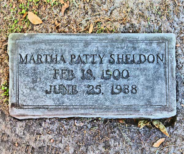 Martha Patty Sheldon Gravestone Photo