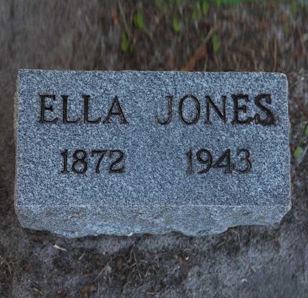 Ella Jones Gravestone Photo