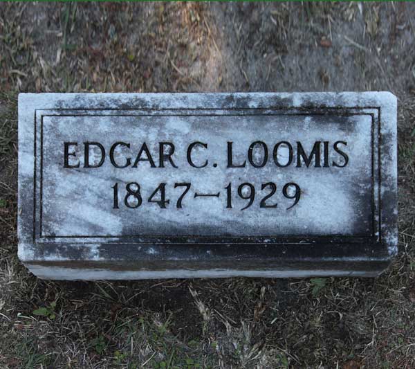 Edgar C. Loomis Gravestone Photo