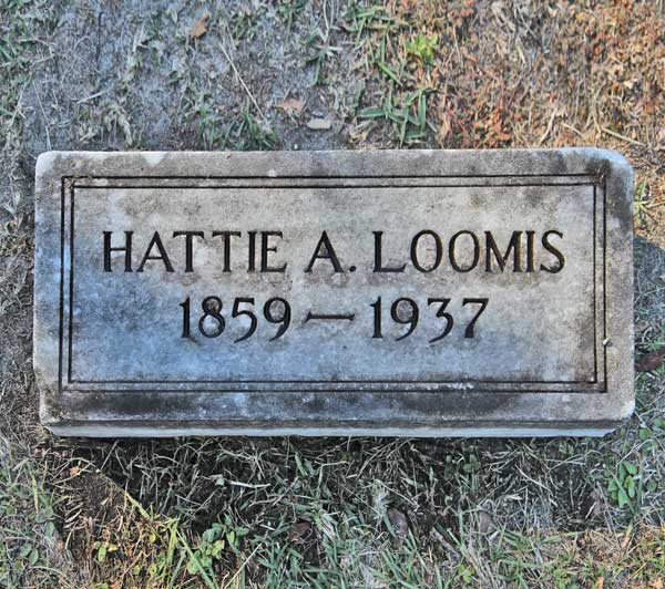 Hattie A. Loomis Gravestone Photo