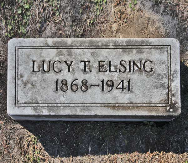 Lucy T. Elsing Gravestone Photo