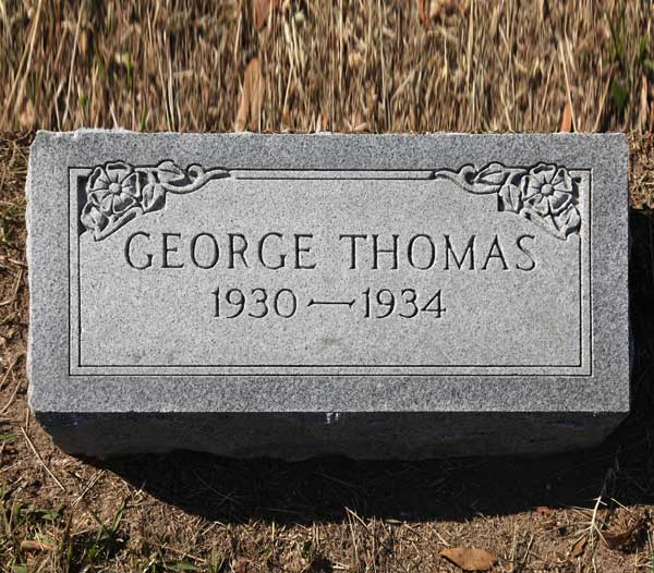 George Thomas Gravestone Photo