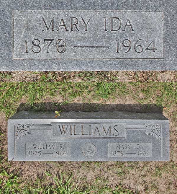 Mary Ida Williams Gravestone Photo