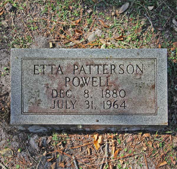 Etta Patterson Powell Gravestone Photo