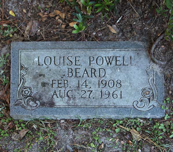 Louise Powell Beard Gravestone Photo