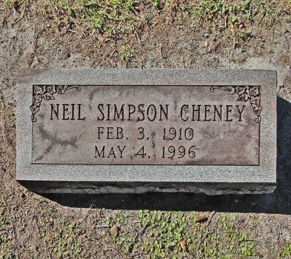 Neil Simpson Cheney Gravestone Photo