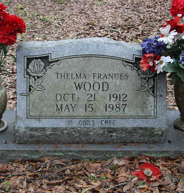 Thelma Frances Wood Gravestone Photo