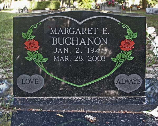 Margaret E. Buchanon Gravestone Photo