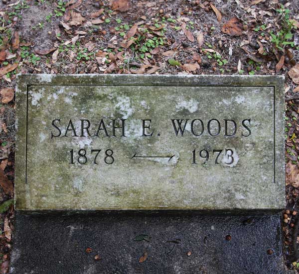 Sarah E. Woods Gravestone Photo