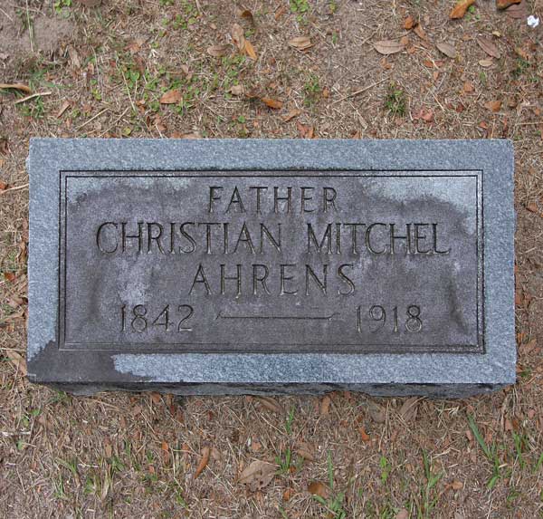 Christian Mitchel Ahrens Gravestone Photo