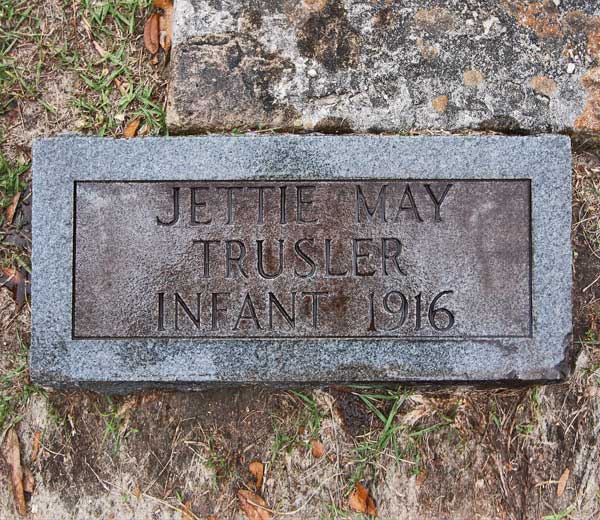 Jettie May Trusler Gravestone Photo