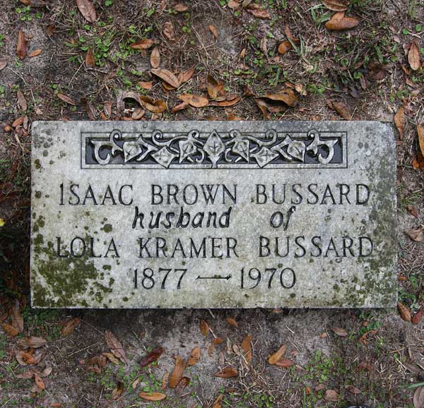 Isaac Brown Bussard Gravestone Photo