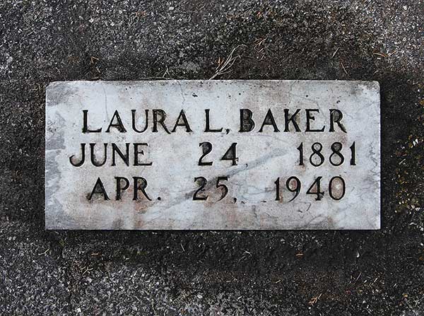 Laura L. Baker Gravestone Photo