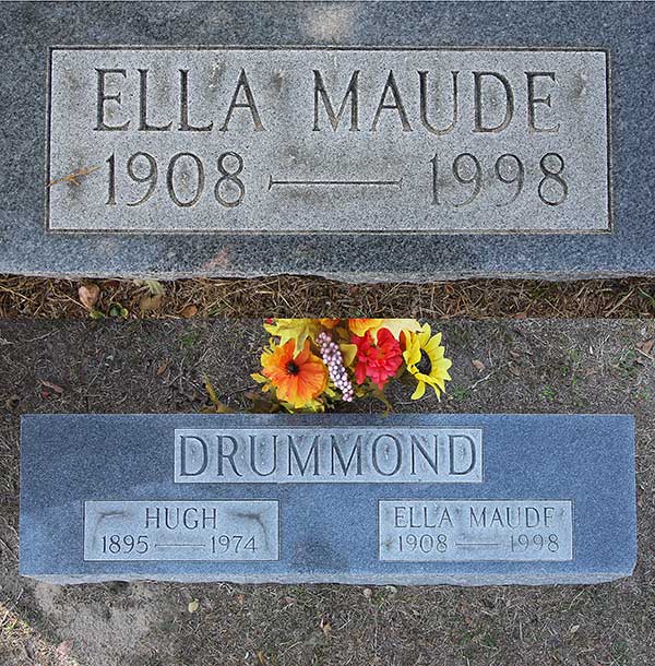 Ella Maude Drummond Gravestone Photo