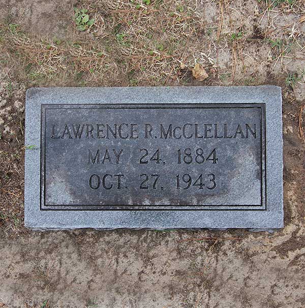Lawrence R. McClellan Gravestone Photo
