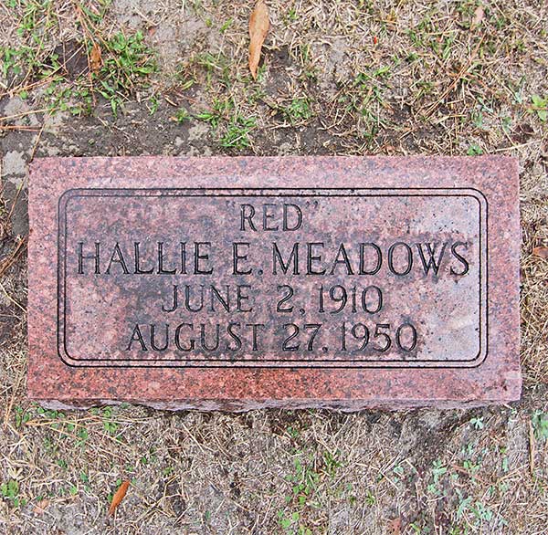 Hallie E. Meadows Gravestone Photo