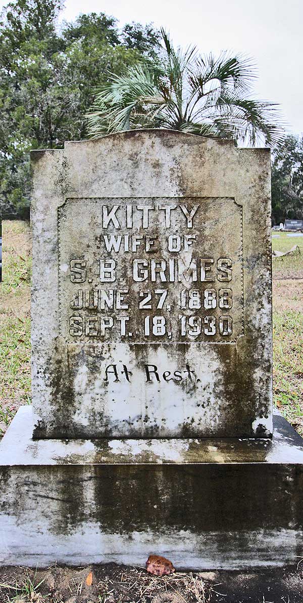 Kitty Grimes Gravestone Photo