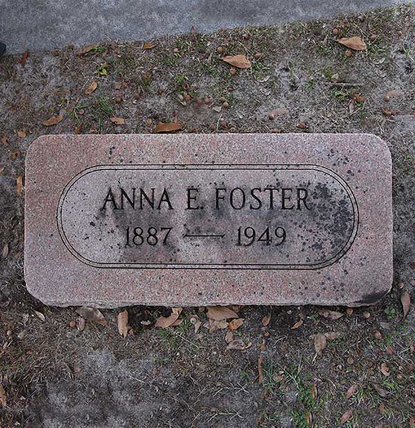 Anna F. Foster Gravestone Photo