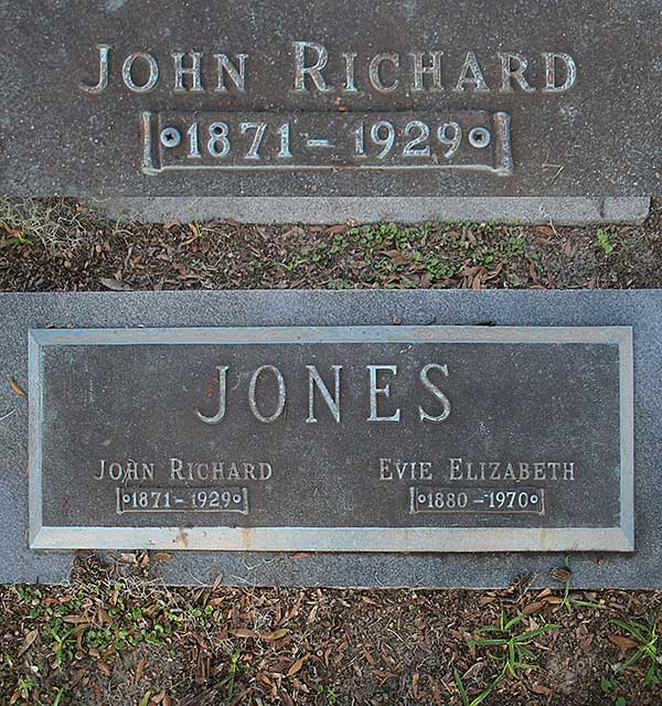 John Richard Jones Gravestone Photo