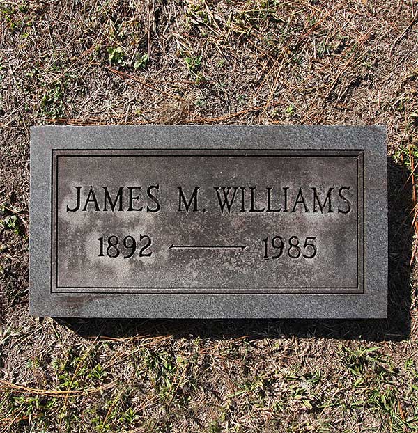 James M. Williams Gravestone Photo