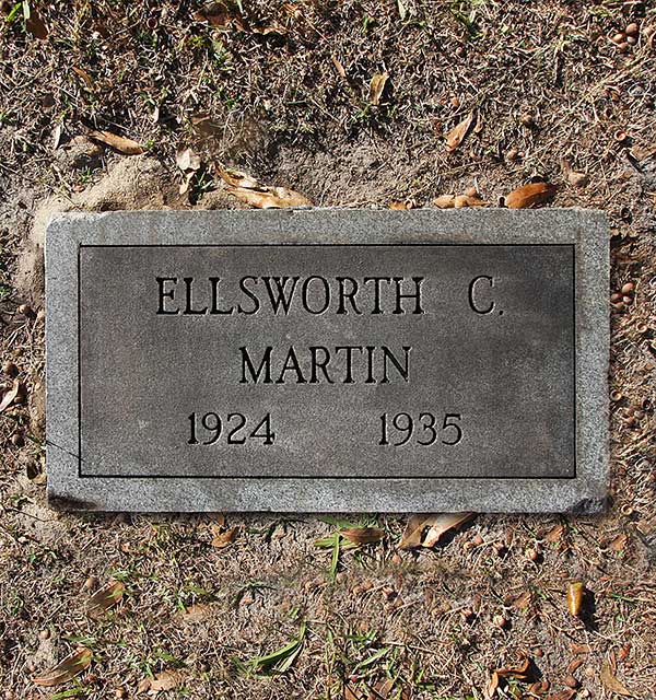 Ellsworth C. Martin Gravestone Photo