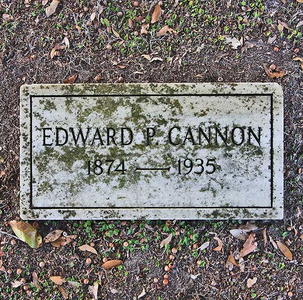 Edward P. Cannon Gravestone Photo