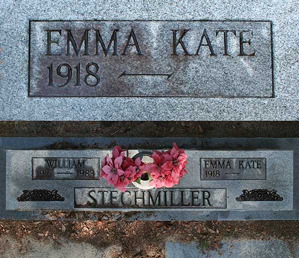 Emma Kate Stechmiller Gravestone Photo
