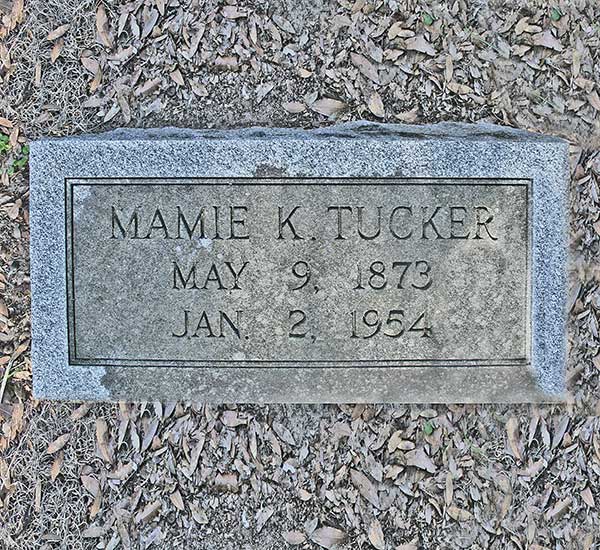 Mamie K. Tucker Gravestone Photo