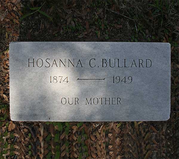 Hosanna C. Bullard Gravestone Photo