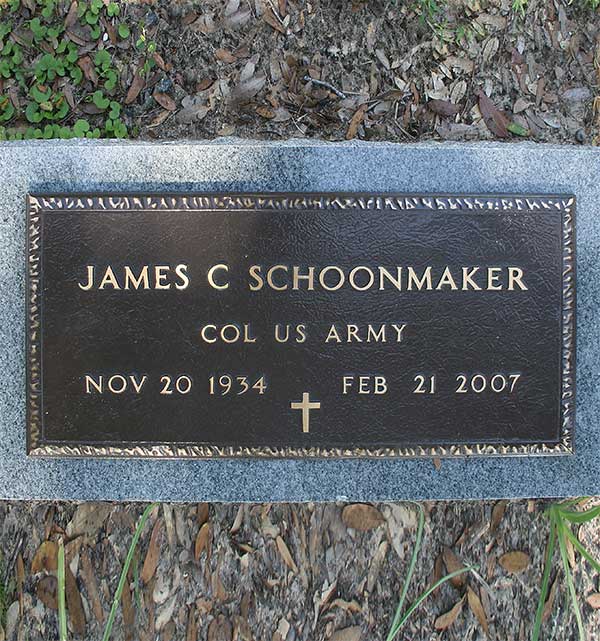 James C. Schoonmaker Gravestone Photo